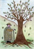 Tiba Fanni: Illusztráció Kosztolányi Dezső Nyárutó című művéhez / gyermekrajz