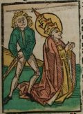 Szent Orbán (Illusztráció a Pannonhalmán őrzött Legenda Aurea Sanctorum című ősnyomtatvány 1482-es augsburgi kiadásából)