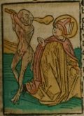 Szent Apollinaris (Illusztráció a Pannonhalmán őrzött Legenda Aurea Sanctorum című ősnyomtatvány 1482-es augsburgi kiadásából)