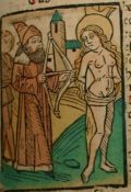 Szent Krisztina (Illusztráció a Pannonhalmán őrzött Legenda Aurea Sanctorum című ősnyomtatvány 1482-es augsburgi kiadásából)