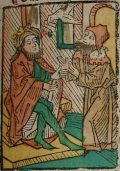 Szent Oszvald (Illusztráció a Pannonhalmán őrzött Legenda Aurea
                        Sanctorum című ősnyomtatvány 1482-es augsburgi kiadásából)