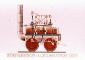 Stephenson: Locomotion, 1825 (A Régi mozdonyok c. diafilm részlete)