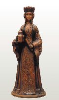 Józsa Judit: Árpádházi Szent Piroska (1088-1134) (kerámiaszobor)
