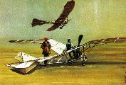 Svachulay Sándor monoplánja: a „Kolibri” (lent) és az „Albatrosz” (fent) 1912-ből – Országos Széchényi Könyvtár 