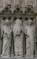 Szent Dénes püspök és vértanú - Párizs, Notre Dame (Fotó: Legeza Dénes István)