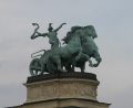 Háború - Budapest, Milleniumi emlékmű (Fotó: Legeza Dénes István)