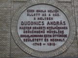 Dugonics András emlékére - Emléktábla Szegeden (fotó: Vimola Ágnes)